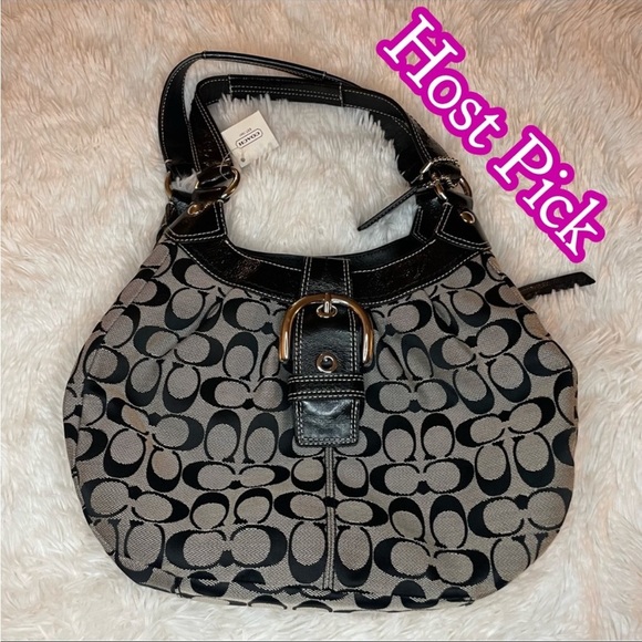 Coach Handbags - ✅5X Host Pick✅ Coach Soho Hobo Signature Lynn Shoulder Bag, Style #F15514, NWT